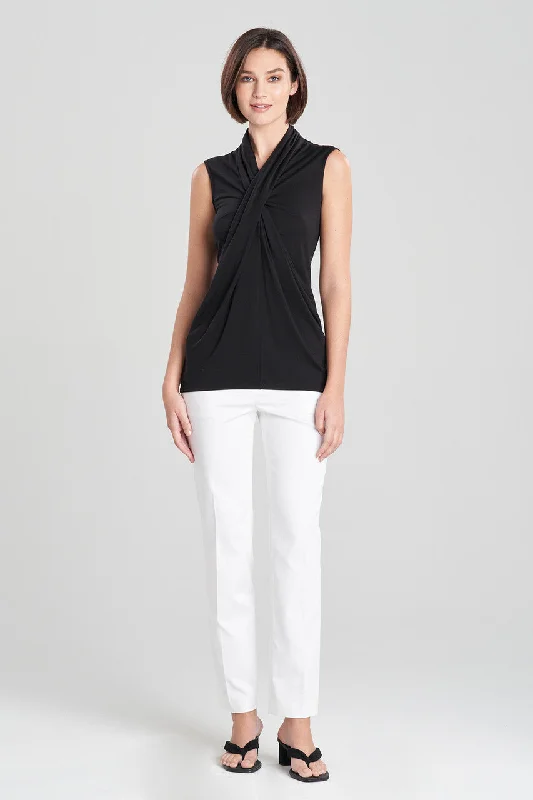 Women's Silk Lingerie Sets TENCEL™ Jersey Crossover Top