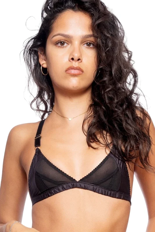 Women's Thermal Lingerie for Cold Weather EVIE bamboo silk triangle bra