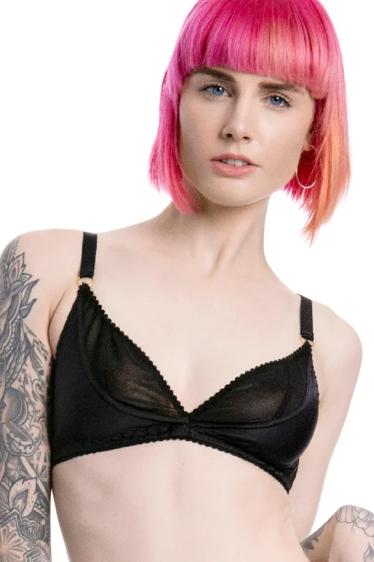 Plus Size Lace Lingerie for Women ARAYA bamboo silk soft cup bra