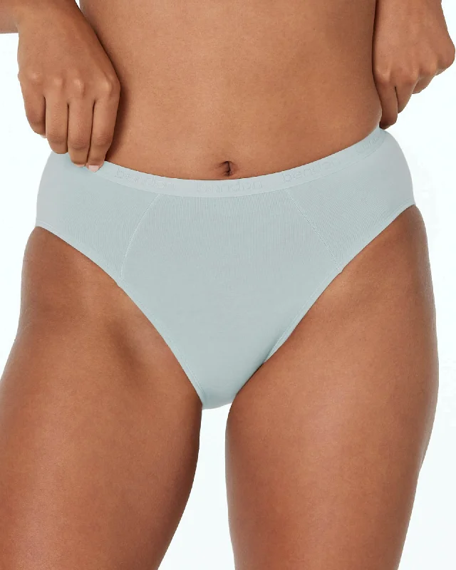 Women's black lace briefs for a classic sexy look Body Cotton High Cut Brief