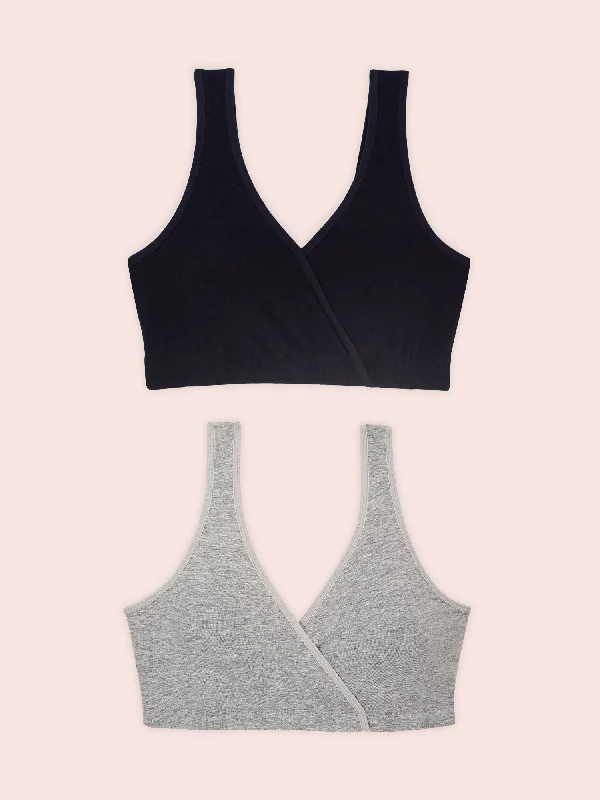 hands free women nursing bra for multitasking The Felicity - Cotton Sleep Bra 2-Pack hands free women nursing bra for multitasking The Felicity - Cotton Sleep Bra 2-Pack
