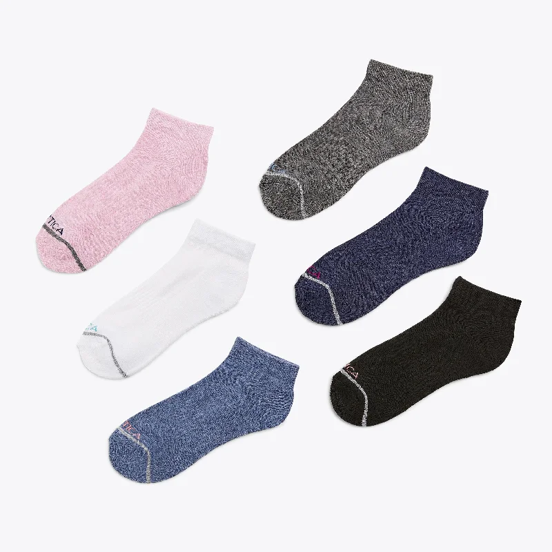 Women's Silk Lingerie Sets  Nautica Womens Athletic Quarter Socks, 6-Pack
