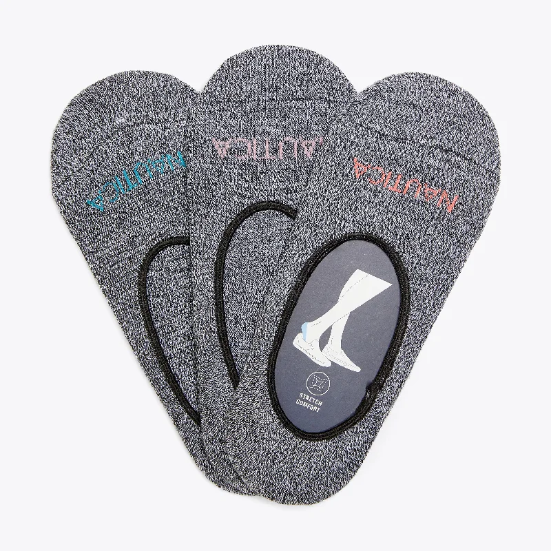 Vintage Inspired Lingerie for Women  Nautica Womens Microfiber Liner Socks, 3-Pack