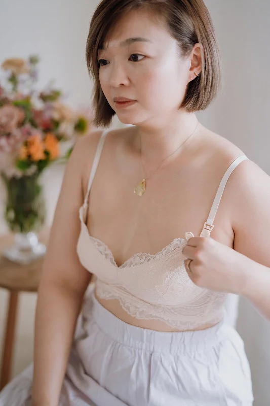 moisture wicking women nursing bra Poise Maternity Nursing Padded Bralette