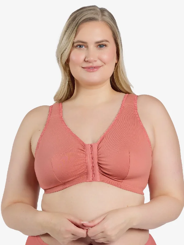 hand wash only women nursing bra The Meryl - Cotton Front-Closure Comfort & Sleep Bra