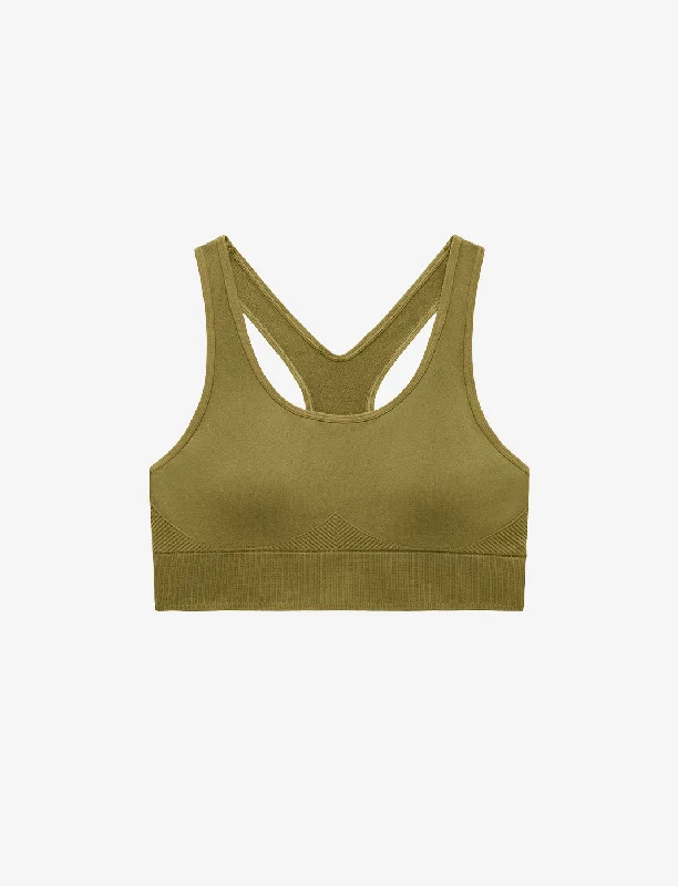 full cup bras for complete coverage Flex Seamless Racerback Sports Bra