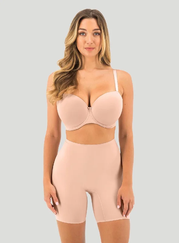 Shaper with a double - layer design for extra shaping Fantasie: Smoothease Invisible Comfort Short Natural Beige Shaper with a double - layer design for extra shaping Fantasie: Smoothease Invisible Comfort Short Natural Beige