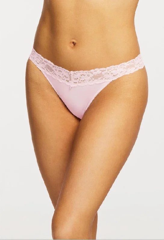 Bra with a satin finish for a luxurious look​ Montelle 9002 Thong in Blush