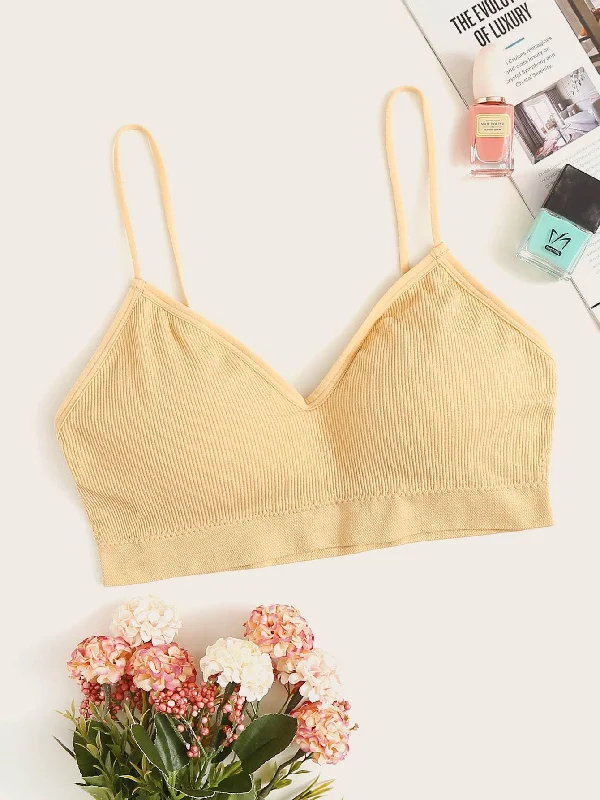 Bra with a shiny finish for a glamorous effect​ Spaghetti Strap Bralette