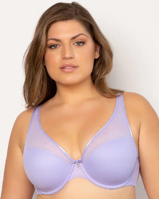 hand wash only women T Shirt Bras for delicate care Sheer Mesh Plunge T-Shirt Bra - Lavender Mist hand wash only women T Shirt Bras for delicate care Sheer Mesh Plunge T-Shirt Bra - Lavender Mist