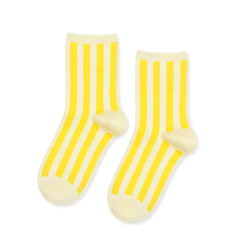 Manchester Crew Socks (Lemon)