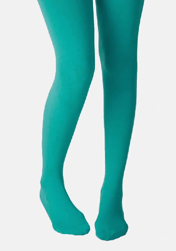 Premium 80 Denier Tights Aqua