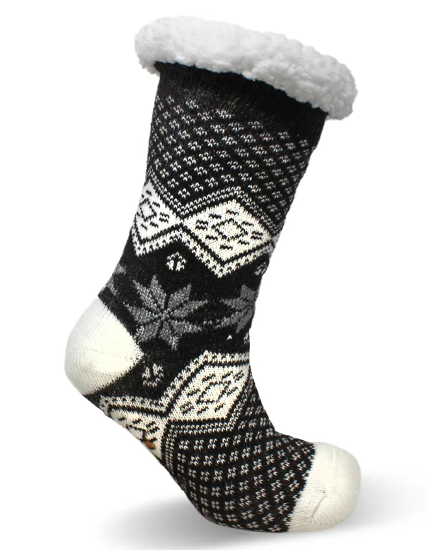 Denim Sock Slippers for a Casual and Durable Option​ Taylor Slipper Sock Black