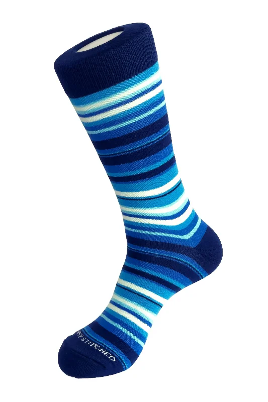 Women's hypoallergenic socks for sensitive skin GRIDDY STRIPE